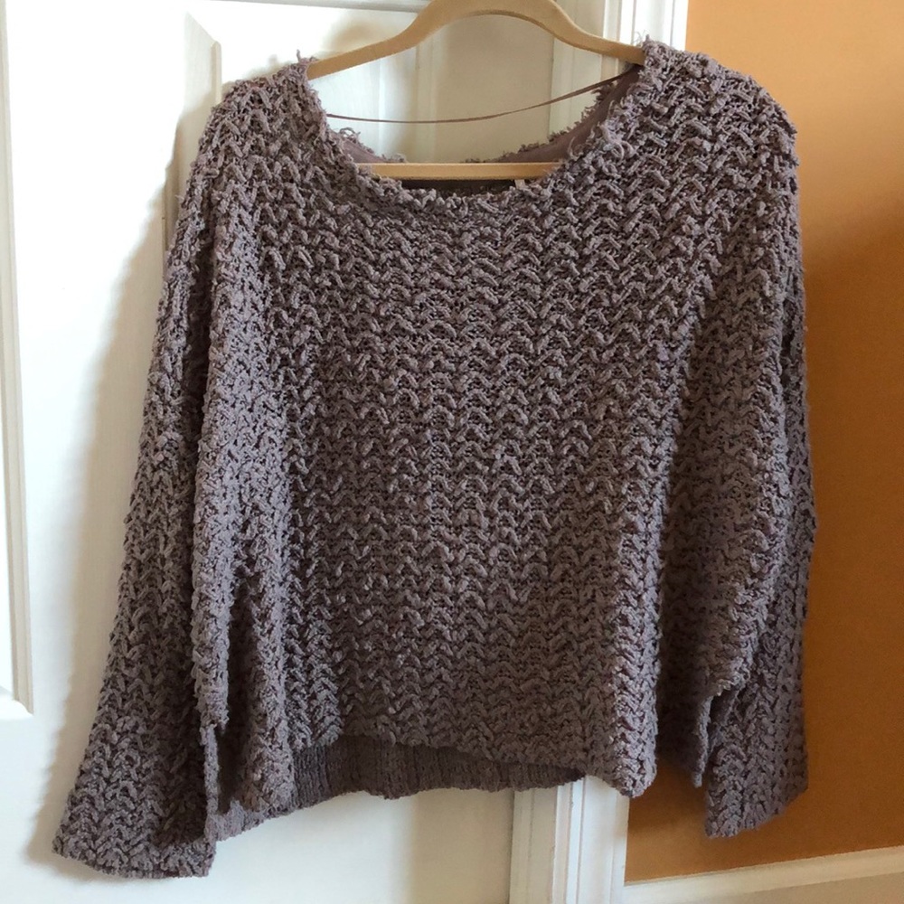 Grayish Purple Free People Sweater